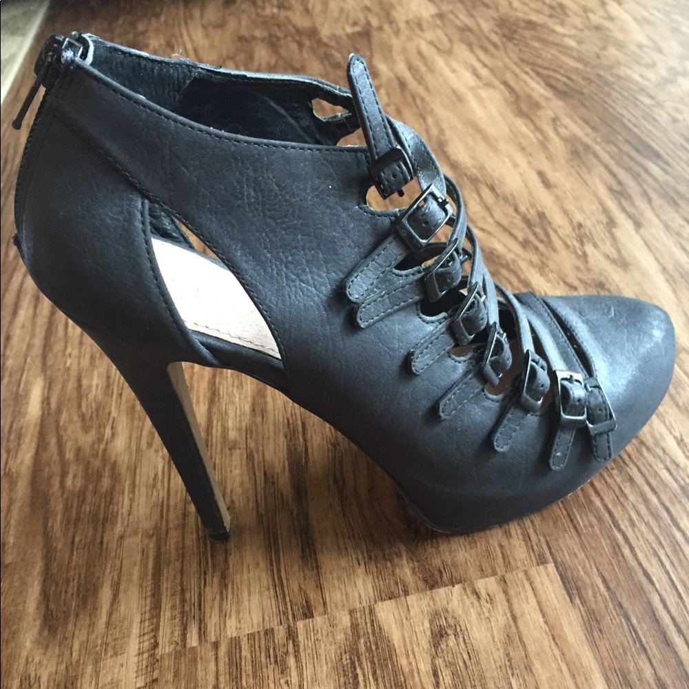 Aldo Black Strappy Heels